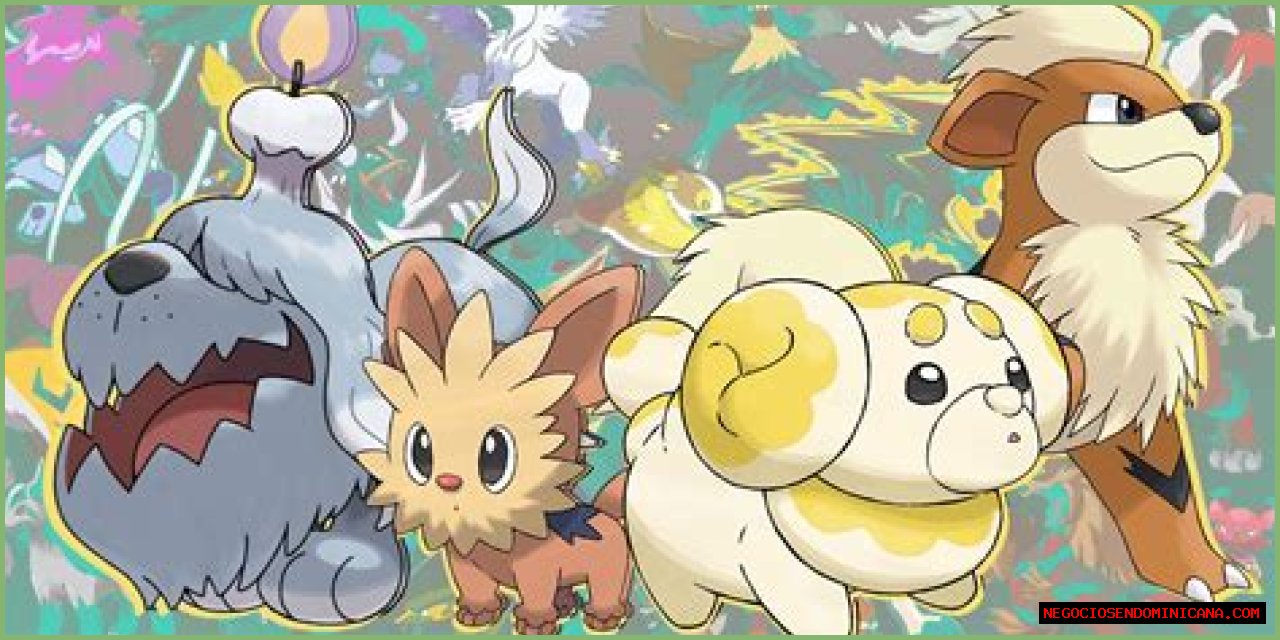 All dog Pokemon in the Pokedex, from electric to fire-types
