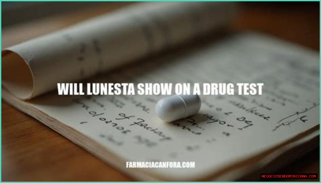 Does Lunesta Show Up In A Drug Test