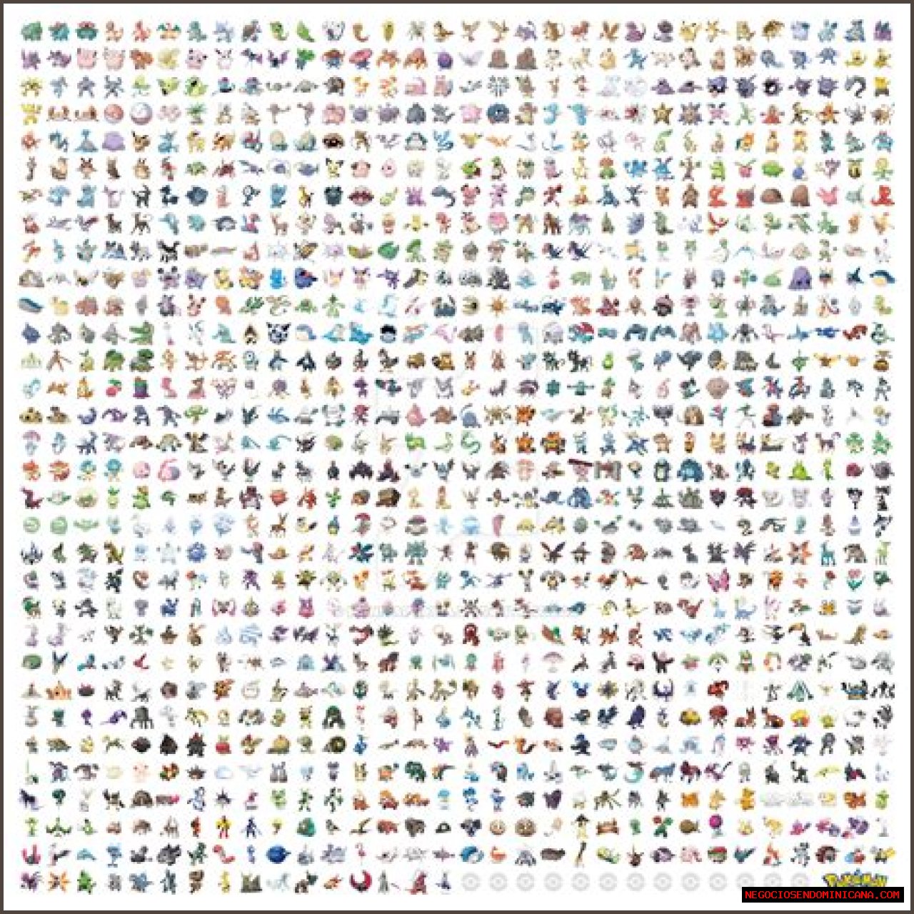 List of Pokémon by National Pokédex number