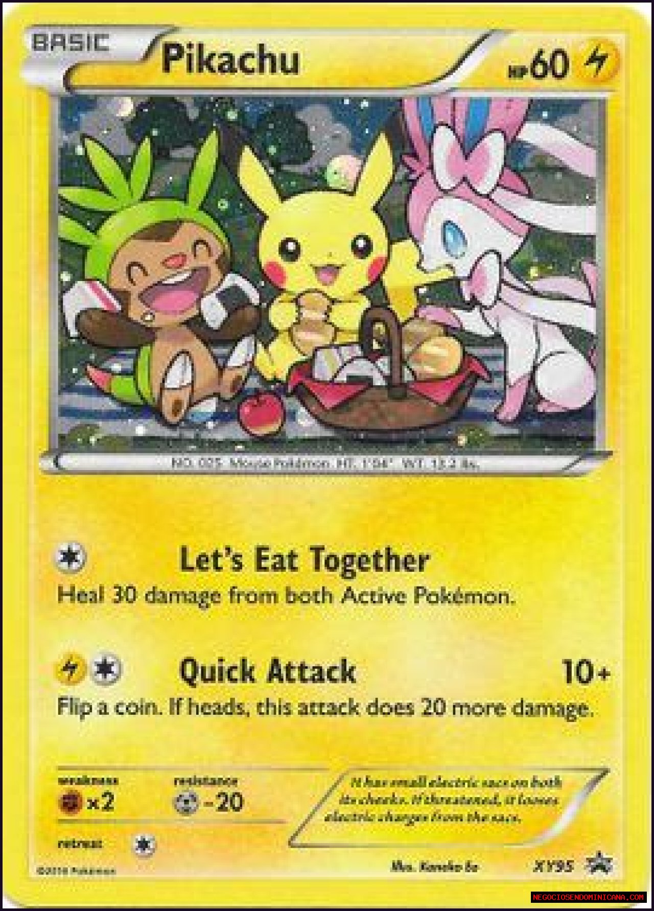 Pikachu (XY Promo 95) - Bulbapedia, the community-driven Pokémon encyclopedia